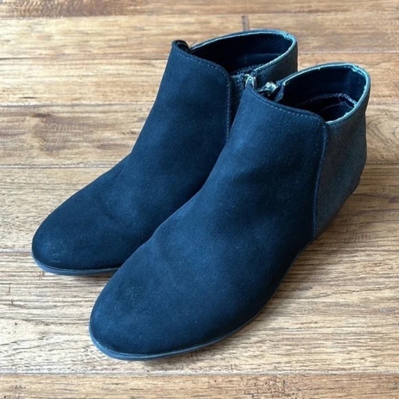 Sam Edelman Black Sparkle Shimmer Vegan Leather Ankle Boots Booties Size 5 - Picture 8 of 13